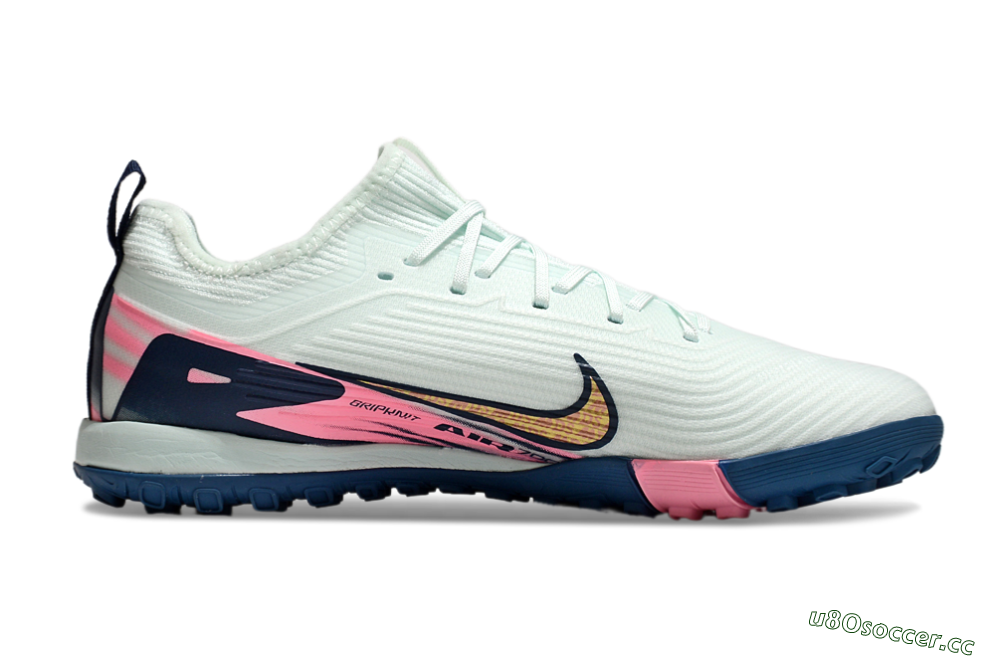 Unisex Nike Air Zoom Mercurial Vapor 16 Pro TF Artificial Turf Low-Tops Football Shoes - Jade/Yellow/Pink 7