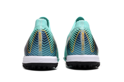 Unisex Nike Air Zoom Mercurial Vapor 16 Elite TF Artificial Turf Low-Tops Football Shoes - Jade/Gold/Blue