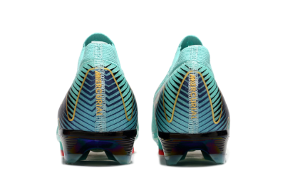 Unisex Nike Air Zoom Mercurial Vapor 16 Elite FG Firm Ground Low-Tops Football Boots - Jade/Gold/Blue