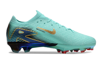 Unisex Nike Air Zoom Mercurial Vapor 16 Elite FG Firm Ground Low-Tops Football Boots - Jade/Gold/Blue