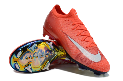 Unisex Nike Air Zoom Mercurial Vapor 16 Elite FG Firm Ground Low-Tops Football Boots - Red/White/Gold