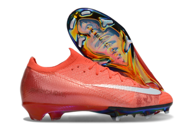 Unisex Nike Air Zoom Mercurial Vapor 16 Elite FG Firm Ground Low-Tops Football Boots - Red/White/Gold
