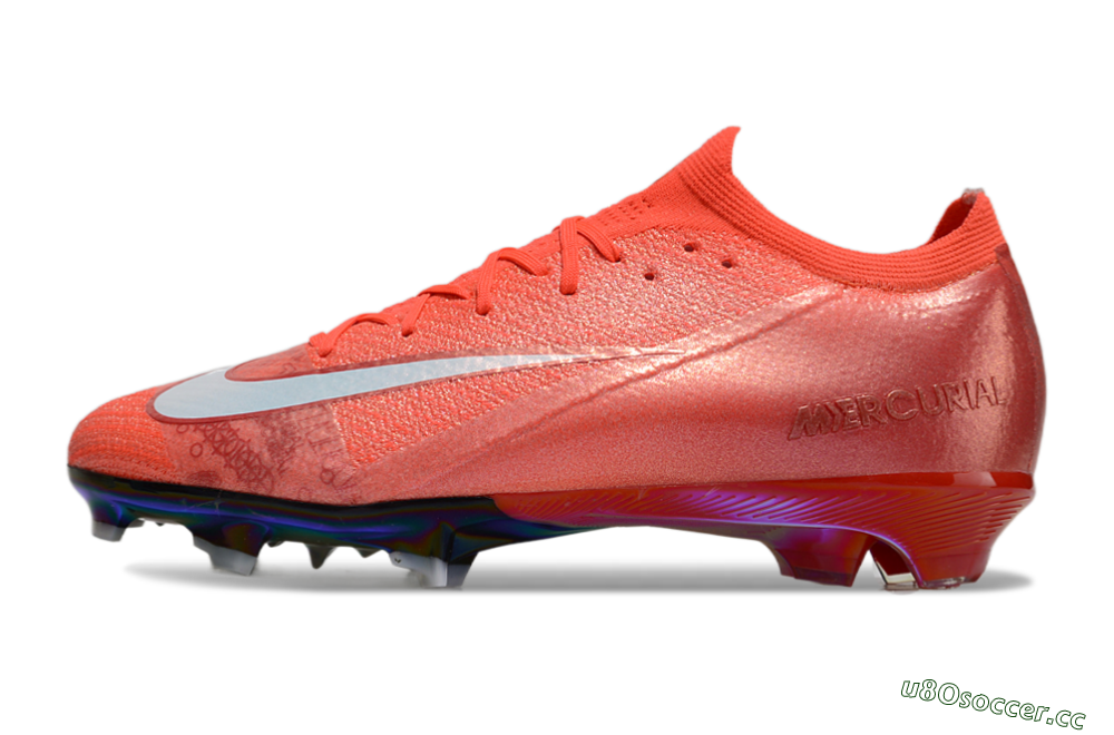 Unisex Nike Air Zoom Mercurial Vapor 16 Elite FG Firm Ground Low-Tops Football Boots - Red/White/Gold 0