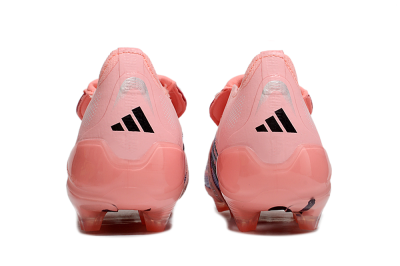 Unisex Adidas Predator Elite 25 Foldover Tongue FG Firm Ground Low-Tops Football Boots - Pink/Blue/Black