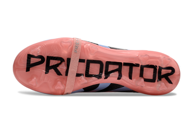 Unisex Adidas Predator Elite 25 Foldover Tongue FG Firm Ground Low-Tops Football Boots - Pink/Blue/Black