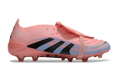Unisex Adidas Predator Elite 25 Foldover Tongue FG Firm Ground Low-Tops Football Boots - Pink/Blue/Black
