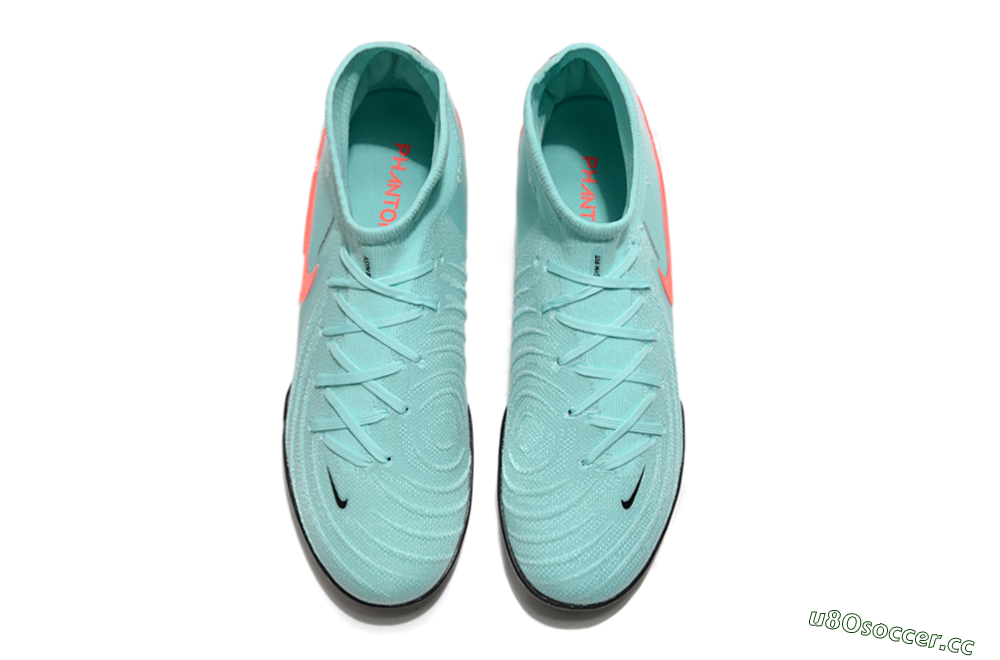 Unisex Nike Phantom Luna Elite TF Artificial Turf High-Tops Football Shoes - Jade/Red/White 4