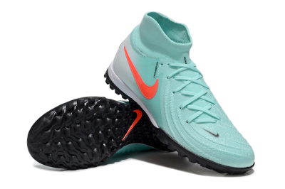 Unisex Nike Phantom Luna Elite TF Artificial Turf High-Tops Football Shoes - Jade/Red/White