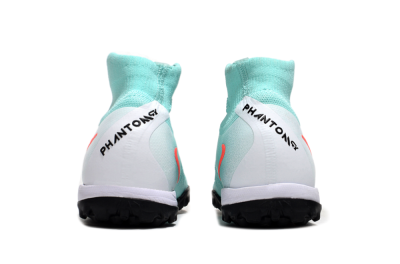 Unisex Nike Phantom Luna Elite TF Artificial Turf High-Tops Football Shoes - Jade/Red/White