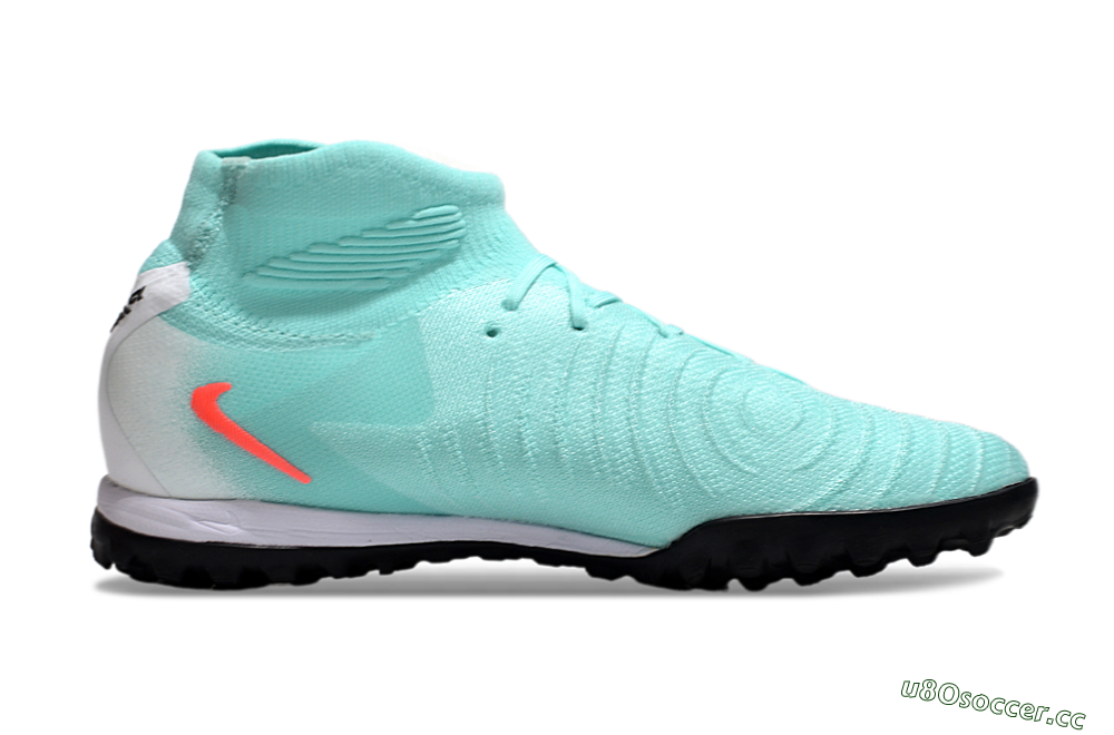 Unisex Nike Phantom Luna Elite TF Artificial Turf High-Tops Football Shoes - Jade/Red/White 7