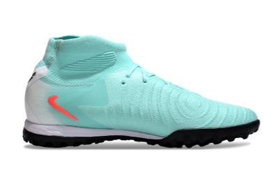 Unisex Nike Phantom Luna Elite TF Artificial Turf High-Tops Football Shoes - Jade/Red/White
