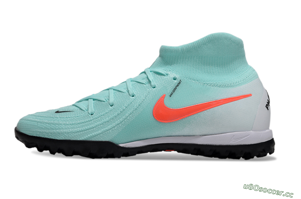 Unisex Nike Phantom Luna Elite TF Artificial Turf High-Tops Football Shoes - Jade/Red/White 0