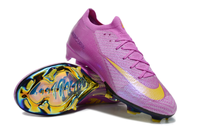 Unisex Nike Air Zoom Mercurial Vapor 16 Elite FG Firm Ground Low-Tops Football Boots - Purple/Yellow/Gold