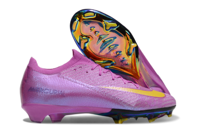 Unisex Nike Air Zoom Mercurial Vapor 16 Elite FG Firm Ground Low-Tops Football Boots - Purple/Yellow/Gold
