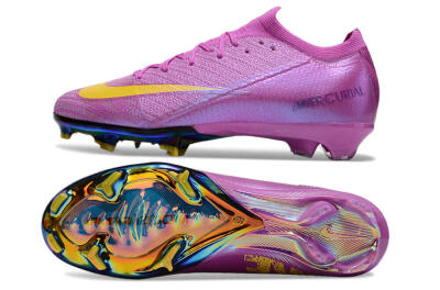 Unisex Nike Air Zoom Mercurial Vapor 16 Elite FG Firm Ground Low-Tops Football Boots - Purple/Yellow/Gold