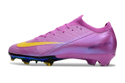 Unisex Nike Air Zoom Mercurial Vapor 16 Elite FG Firm Ground Low-Tops Football Boots - Purple/Yellow/Gold