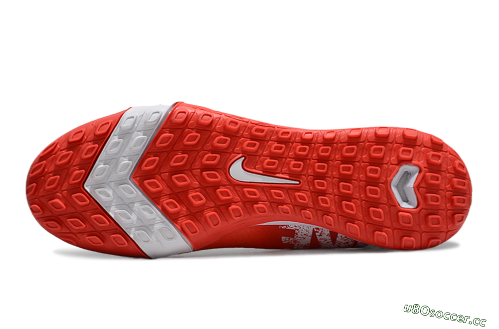 Unisex Nike Air Zoom Mercurial Vapor 16 Elite TF Artificial Turf Low-Tops Football Shoes - Red/White 6