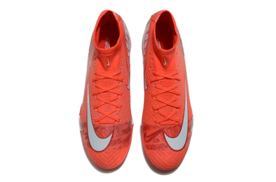 Unisex Nike Air Zoom Mercurial Superfly 10 Elite TF Artificial Turf High-Tops Football Shoes - Red/White