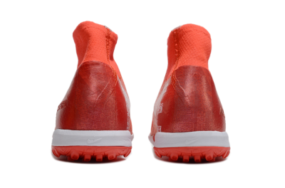 Unisex Nike Air Zoom Mercurial Superfly 10 Elite TF Artificial Turf High-Tops Football Shoes - Red/White