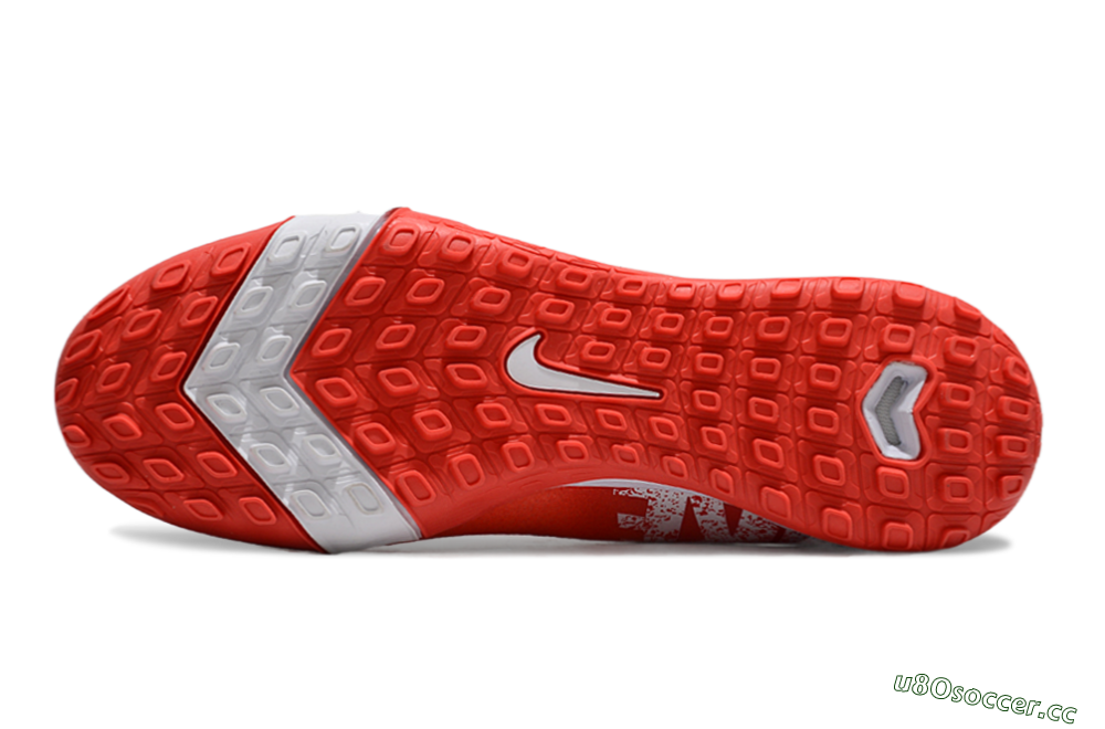 Unisex Nike Air Zoom Mercurial Superfly 10 Elite TF Artificial Turf High-Tops Football Shoes - Red/White 6