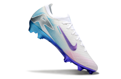 Unisex Nike Air Zoom Mercurial Vapor 16 Elite FG Firm Ground Low-Tops Football Boots - White/Purple/Pink/Jade
