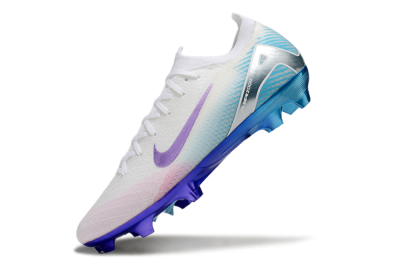 Unisex Nike Air Zoom Mercurial Vapor 16 Elite FG Firm Ground Low-Tops Football Boots - White/Purple/Pink/Jade