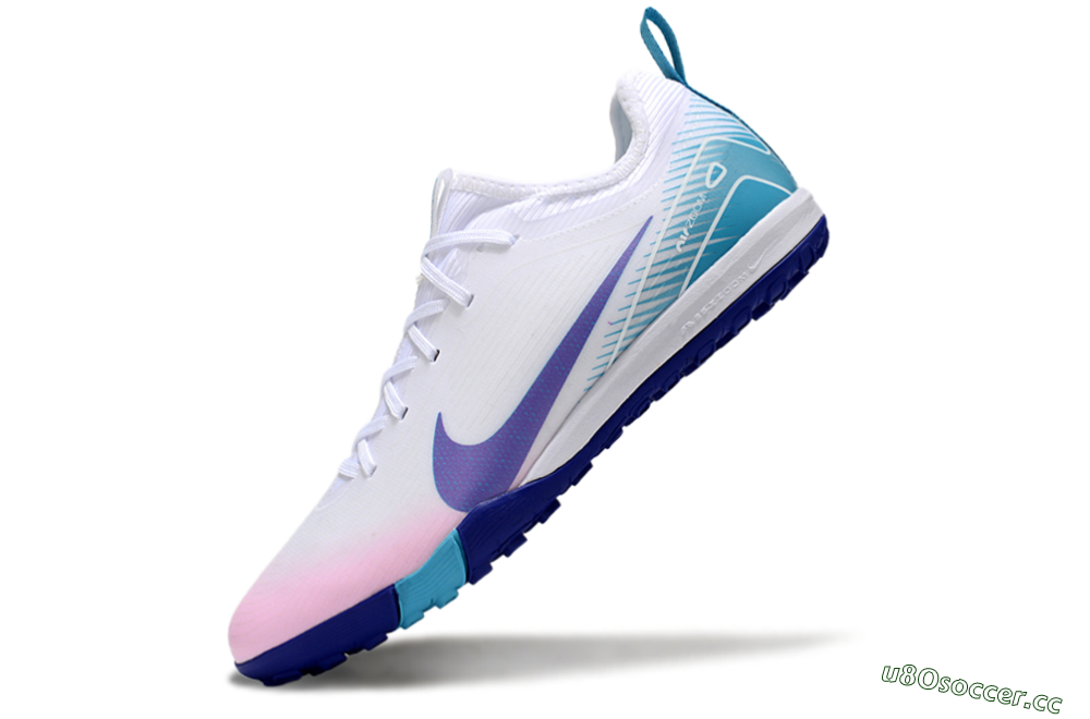 Unisex Nike Air Zoom Mercurial Vapor 16 Pro TF Artificial Turf Low-Tops Football Shoes - White/Purple/Pink/Jade 6