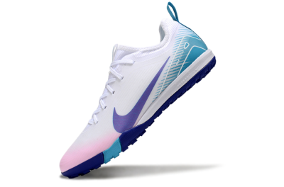 Unisex Nike Air Zoom Mercurial Vapor 16 Pro TF Artificial Turf Low-Tops Football Shoes - White/Purple/Pink/Jade