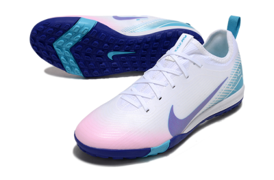 Unisex Nike Air Zoom Mercurial Vapor 16 Pro TF Artificial Turf Low-Tops Football Shoes - White/Purple/Pink/Jade