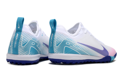 Unisex Nike Air Zoom Mercurial Vapor 16 Pro TF Artificial Turf Low-Tops Football Shoes - White/Purple/Pink/Jade