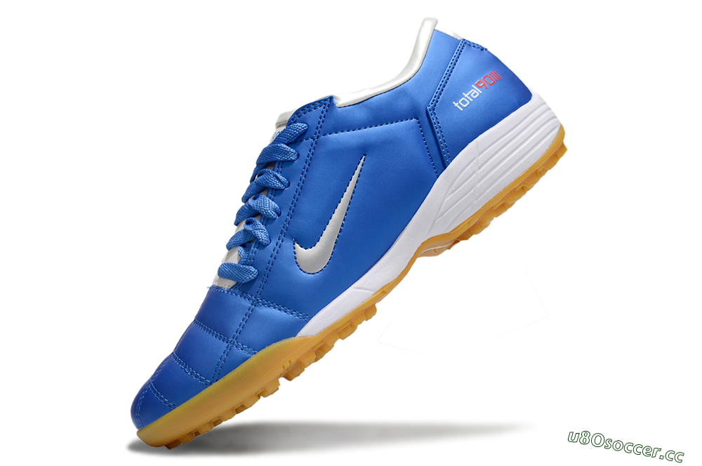 Unisex Nike Total 90 II TF Artificial Turf Low-Tops Football Shoes - Blue/White/Brown 5