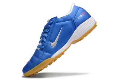 Unisex Nike Total 90 II TF Artificial Turf Low-Tops Football Shoes - Blue/White/Brown