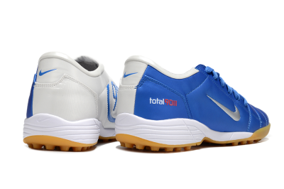 Unisex Nike Total 90 II TF Artificial Turf Low-Tops Football Shoes - Blue/White/Brown