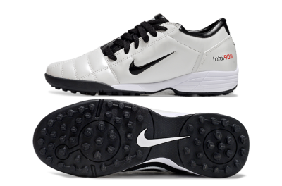 Unisex Nike Total 90 II TF Artificial Turf Low-Tops Football Shoes - Beige/Black/White