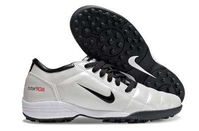Unisex Nike Total 90 II TF Artificial Turf Low-Tops Football Shoes - Beige/Black/White