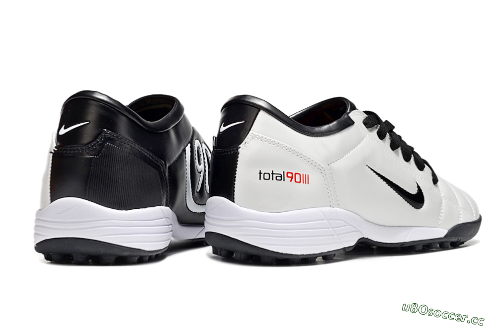 Unisex Nike Total 90 II TF Artificial Turf Low-Tops Football Shoes - Beige/Black/White 6