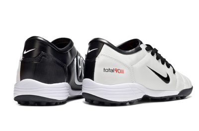 Unisex Nike Total 90 II TF Artificial Turf Low-Tops Football Shoes - Beige/Black/White