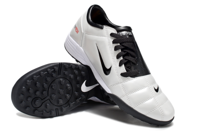 Unisex Nike Total 90 II TF Artificial Turf Low-Tops Football Shoes - Beige/Black/White