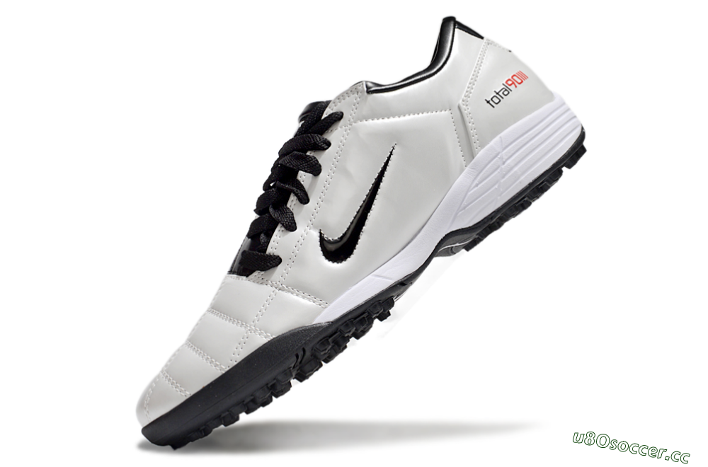 Unisex Nike Total 90 II TF Artificial Turf Low-Tops Football Shoes - Beige/Black/White 5