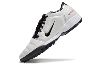 Unisex Nike Total 90 II TF Artificial Turf Low-Tops Football Shoes - Beige/Black/White