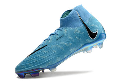 Unisex Nike Phantom Luna Elite FG Firm Ground High-Tops Football Boots - Jade/Black/White