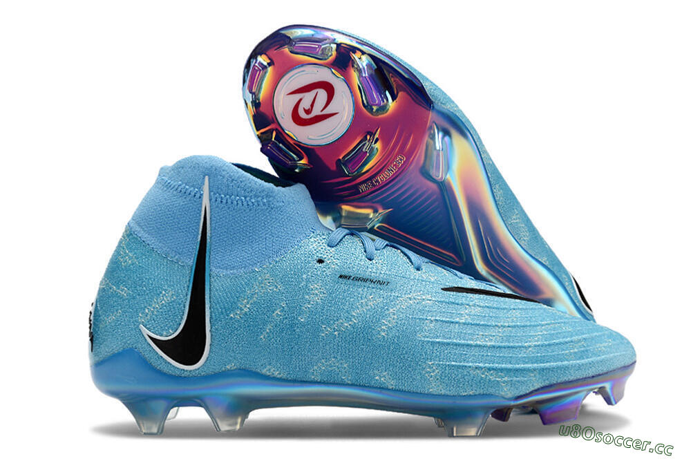Unisex Nike Phantom Luna Elite FG Firm Ground High-Tops Football Boots - Jade/Black/White 2