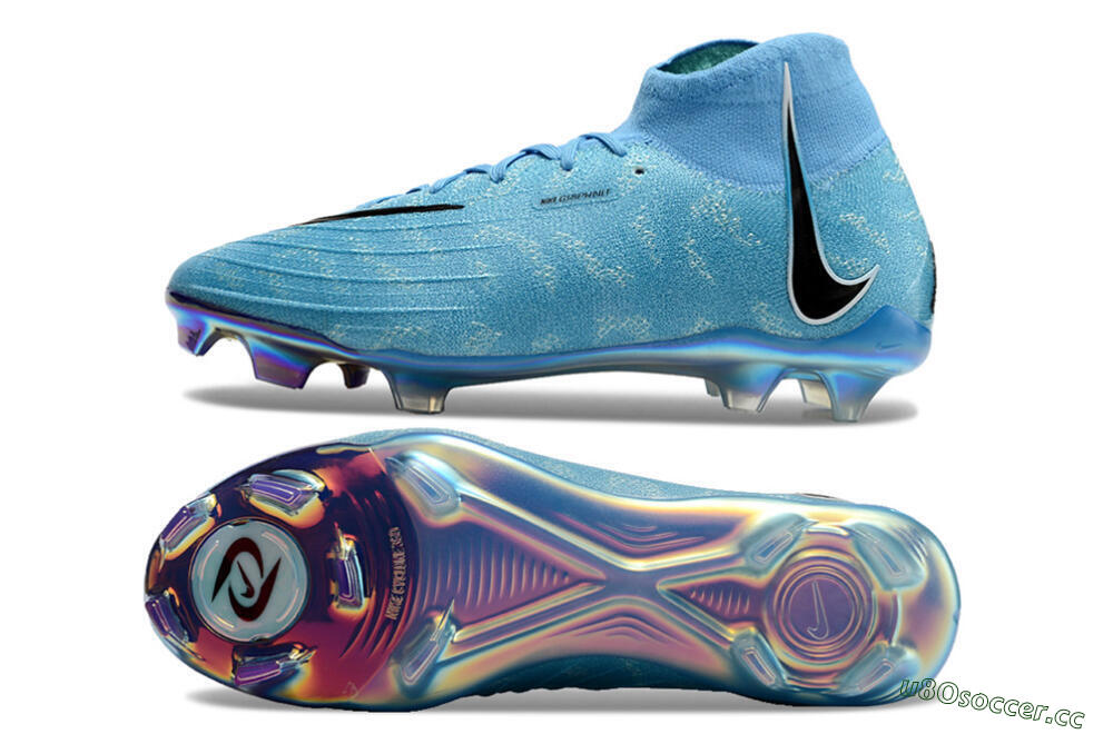 Unisex Nike Phantom Luna Elite FG Firm Ground High-Tops Football Boots - Jade/Black/White 1