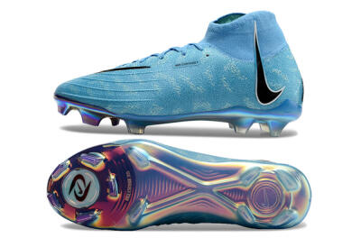 Unisex Nike Phantom Luna Elite FG Firm Ground High-Tops Football Boots - Jade/Black/White