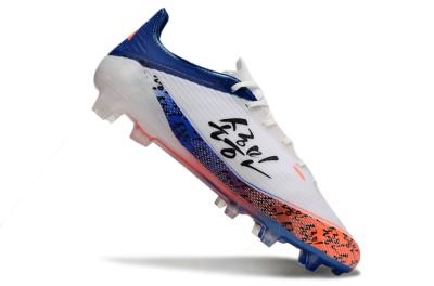 Men's Adidas F50 Elite FG Firm Ground Low-Tops Football Boots - White/Red/Blue
