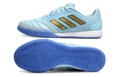 Men's Adidas Top Sala Competition IC Indoor & Futsal Low-Tops Football Shoes - Jade/Gold/Black