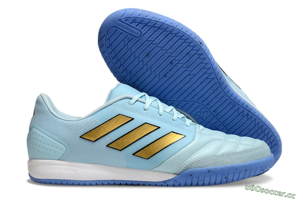 Men's Adidas Top Sala Competition IC Indoor & Futsal Low-Tops Football Shoes - Jade/Gold/Black 2