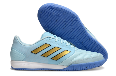 Men's Adidas Top Sala Competition IC Indoor & Futsal Low-Tops Football Shoes - Jade/Gold/Black
