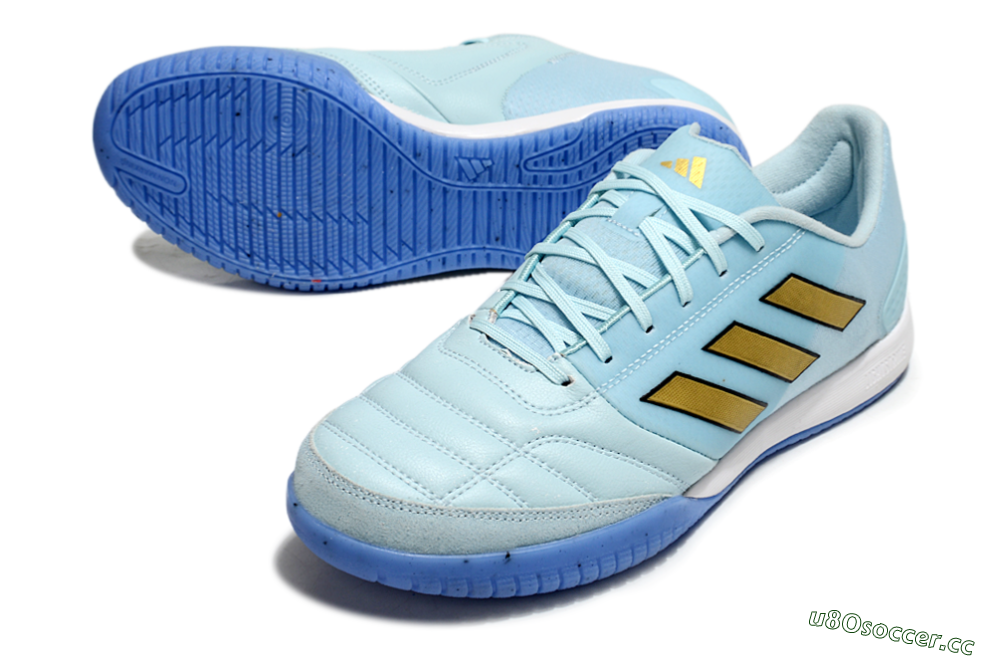 Men's Adidas Top Sala Competition IC Indoor & Futsal Low-Tops Football Shoes - Jade/Gold/Black 3