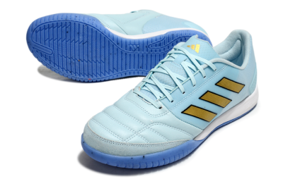 Men's Adidas Top Sala Competition IC Indoor & Futsal Low-Tops Football Shoes - Jade/Gold/Black